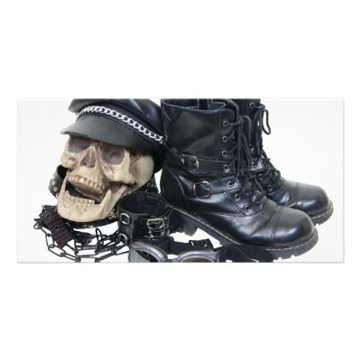 BikerLeather033109 Photo Cards by ShroudedLake