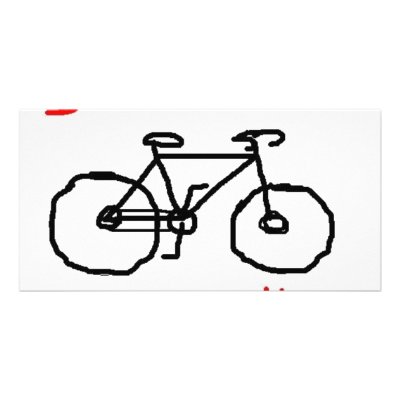 Bikes Custom Photo Card by nathanforeman