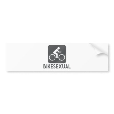 Bikesexual Bumper Sticker by 4sillygoose