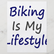Biking Is My Lifestyle Custom Flyer