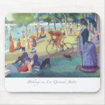 Biking on La Grande Jatte Mousepad