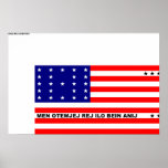 Bikini Atoll, Panama flag Posters