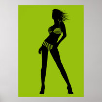 bikini girl 4 print
