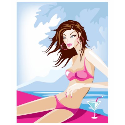 Bikini girl vest tanktop by Natasha_R_Graham