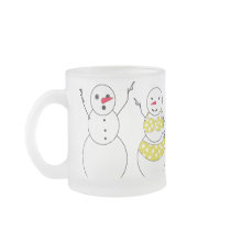 Bikini Time Snowmen Mug