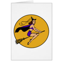 Bikini Witch Greeting Card