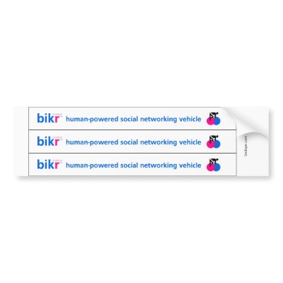 bikr sticker bumper sticker by mikepop