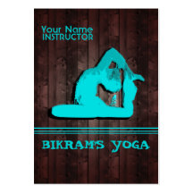 Bikram's Yoga - Business-, Schedule Card Business Card