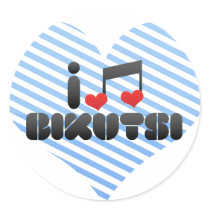 Bikutsi Round Sticker