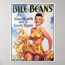 Bile Beans - Woman In Bathing Suit Ad