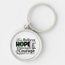 Bile Duct Cancer Collage of Hope Keychains