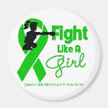 Bile Duct Cancer Fight Like A Girl Knock Out Refrigerator Magnets