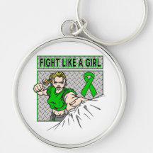 Bile Duct Cancer Fight Like A Girl Punch Key Chain