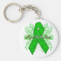 Bile Duct Cancer Flourish Hope Faith Cure Key Chain