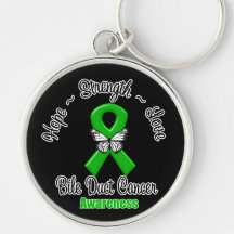 Bile Duct Cancer Hope Strength Love Key Chains