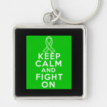 Bile Duct Cancer Keep Calm and Fight On Key Chains