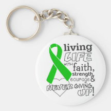 Bile Duct Cancer Living Life With Faith Key Chain