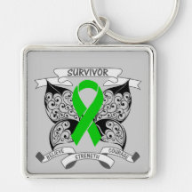 Bile Duct Cancer Survivor Butterfly Strength Keychains