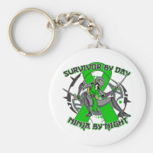 Bile Duct Cancer Survivor By Day Ninja By Night Key Chains