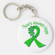 Bile Duct Cancer There's Always Hope Floral Key Chains