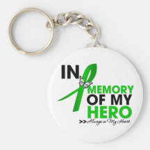 Bile Duct Cancer Tribute In Memory of My Hero Key Chains