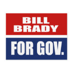 BILL BRADY FOR GOVERNOR POSTCARDS