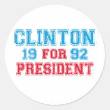 Bill Clinton 1992 Stickers