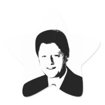 Bill Clinton, 42nd President of the U.S. Star Sticker