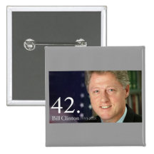 Bill Clinton Pinback Buttons