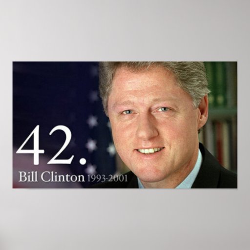 Bill Clinton Poster | Zazzle