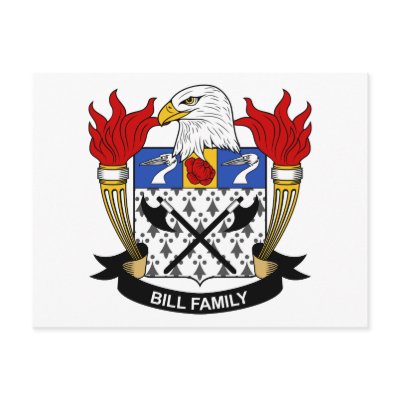 Bill Family Crest Post Cards by coatsofarms