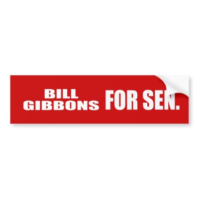 BILL GIBBONS FOR GOVERNOR by Politicaltshirts