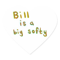 Bill is a big softy fun colourful painting name ar