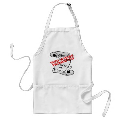 Bill Of Rights Void Where Prohibited Aprons by WhiteTiger_LLC