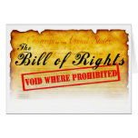 Bill of Rights - Void where prohibited Card