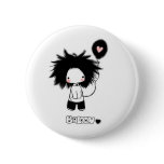 Bill with ballon pinback button