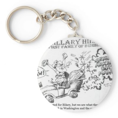 Billary Hillbillies Keychain by obamabinladen