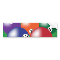 Billiard Background Bumper Stickers