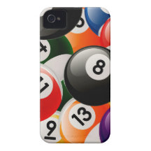 Billiard Balls Collage Case-Mate iPhone 4 Case