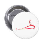Billiard Player Icon Pinback Button
