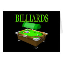 Billiards 6 greeting cards