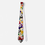 BILLIARDS BALLS COLLAGE NECKTIES