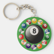 BILLIARDS BALLS KEYCHAINS