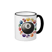 BILLIARDS BALLS MUGS