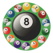 BILLIARDS BALLS STICKER