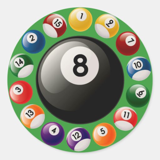 BILLIARDS BALLS STICKER