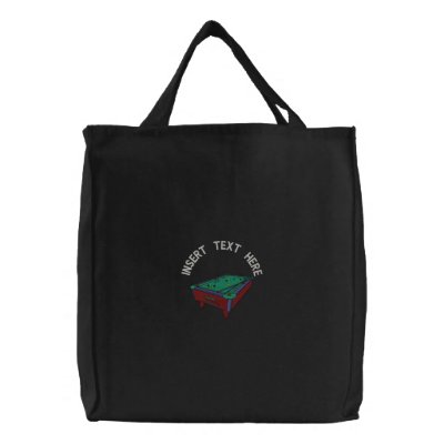 Billiards Embroidered Bag by fathersdaytshirts