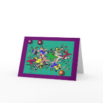 Billiards Greeting Card