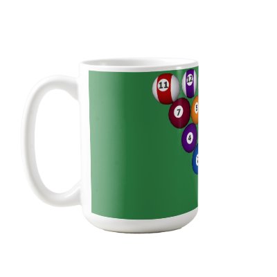 Billiards / Pool Balls: Custom Mug by spiritswitchboard
