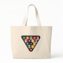 Billiards / Pool Balls with Drop Shadow: Tote Bag